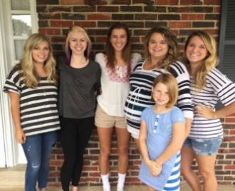 Maddie, Cady, Rachel, Carissa, Becca and Alaina — all cousins