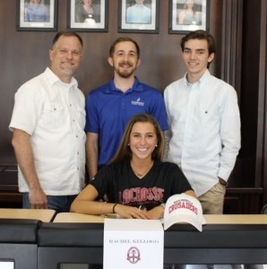 Signing Day for Master’s Academy senior athletes. Andy, Kevin, Rachel and Parker
