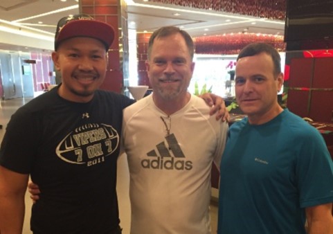 Tony (Thu), Andy and Steve. We met Tony in Pattaya, 2004